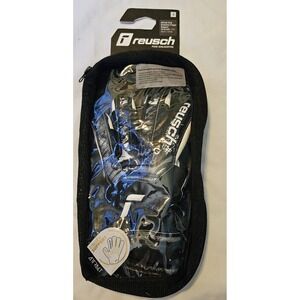 Preowned Lt Hand Reusch Blk/Wh Goalie Glove Attrakt Grip Evolution